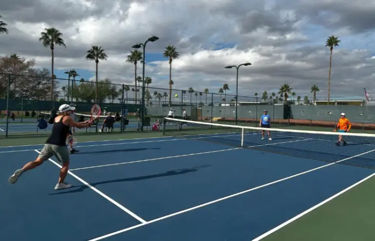 Action at the Carriage Manor Resort Tennis Courts Mesa AZ