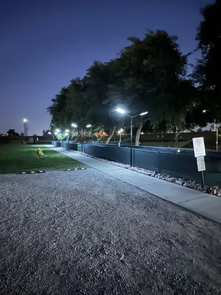 Carriage Manor Resort Solar Lights Patriots Park / Dog Park